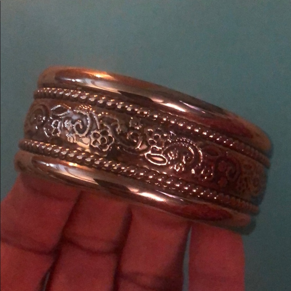 Silver cuff bracelet